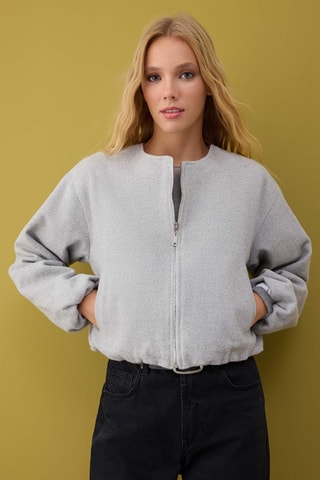 Chaqueta oversize - Gris