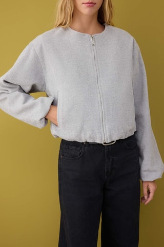 Chaqueta oversize - Gris