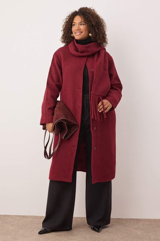 Abrigo oversize - Burdeos