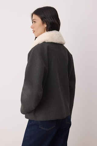 Chaqueta oversize - Antracita