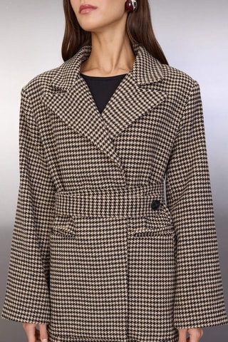 Chaqueta - Beige y negro