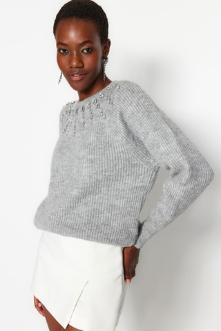 Jersey - Gris claro jaspeado