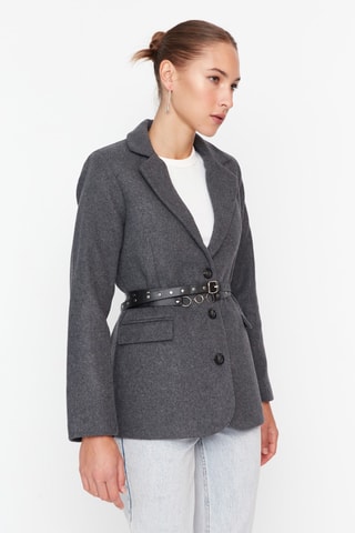 Blazer regular fit - Gris oscuro