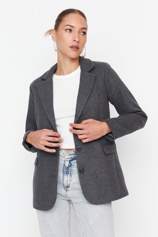 Blazer regular fit - Gris oscuro