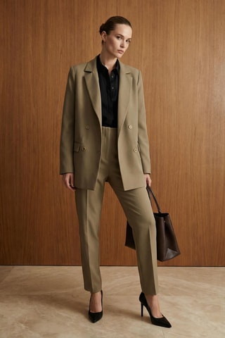 Blazer regular fit - Caqui