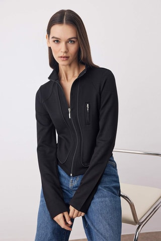 Chaqueta slim fit - Negro