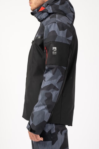 Chaqueta de esquí con capucha Draggo - Negro