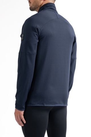 Chaqueta regular fit polar Lines - Azul marino y negro