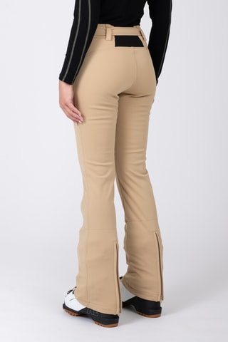 Pantalón slim fit de esquí Softshell Izalys - Beige