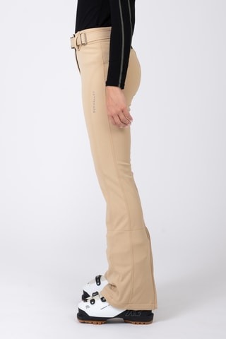 Pantalón slim fit de esquí Softshell Izalys - Beige