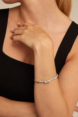 Bracciale bangle - Placcato argento