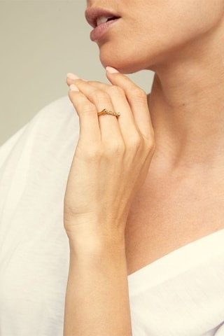 Anello - Placcato oro giallo