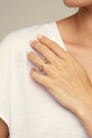 Anello - Placcato oro giallo