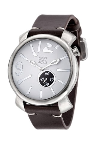 Orologio in pelle e placcato argento Te Espero