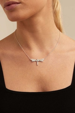 Collana - Placcato argento e topazi