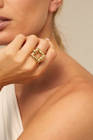 Anello - Placcato oro giallo