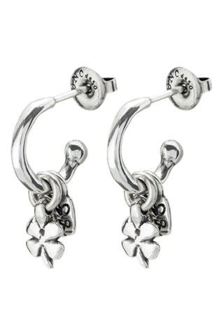 Orecchini a cerchio - Placcato argento