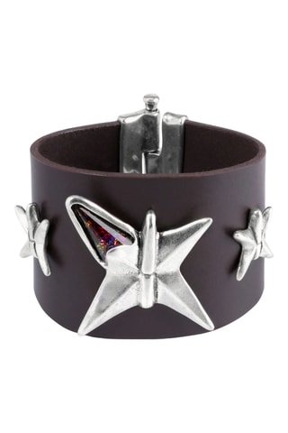 Bracciale a polsiera - Placcato argento