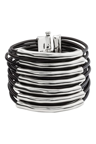 Bracciale a polsiera - Placcato argento