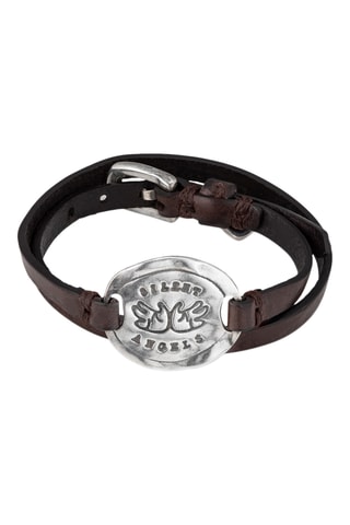 Bracciale - Pelle e placcato argento