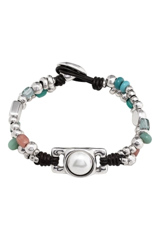 Bracciale - Pelle e placcato argento