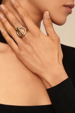 Anello laminato oro giallo