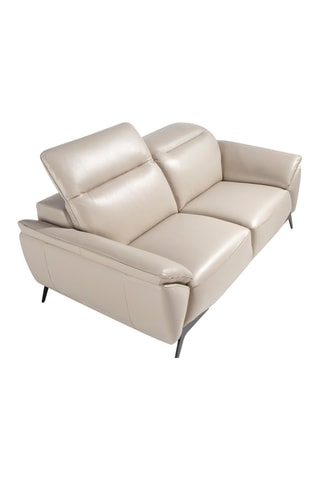 Divano - Grigio - 2 posti - In pelle