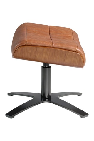 Poggiapiedi -  Marrone - In pelle