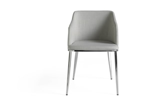 2 sedie - Grigio e argentato