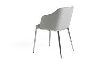 2 sedie - Grigio e argentato