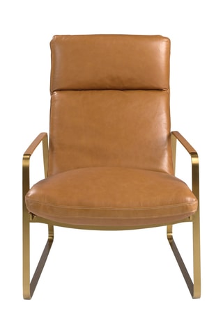 Cadeirão - Camel - Em couro