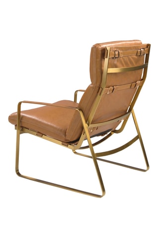 Cadeirão - Camel - Em couro