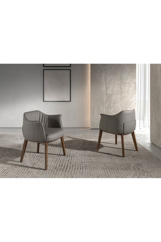 Fauteuil - Gris et marron