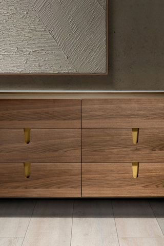 Comò in noce - 160 x 47 x 76 cm