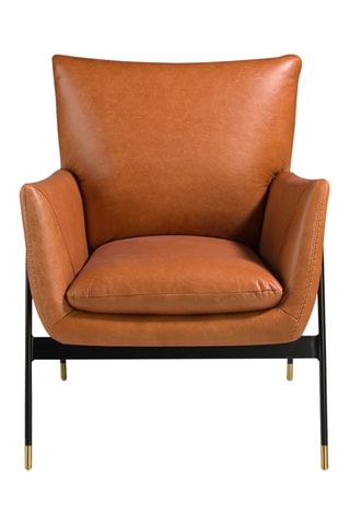 Poltrona - Marrone - In pelle