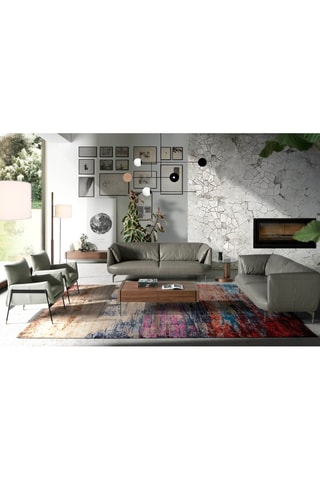 Divano -  Grigio - 2 posti - In pelle