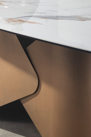 Tavolo da pranzo in vetro - 75 x 130 x 130 cm