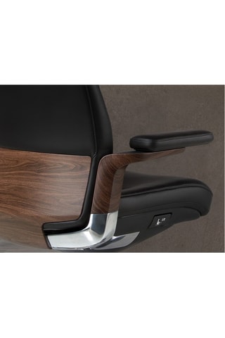 Fauteuil de bureau - 74 x 70 x 118 cm - Revêtement en simili cuir