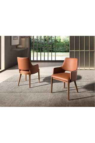 Chaise en simili cuir - 54 x 61 x 83 cm