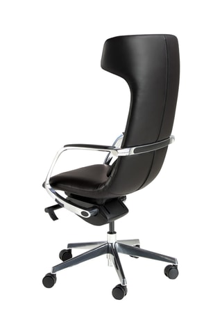 Fauteuil de bureau - 63 x 66 x 122 cm - Revêtement en simili cuir