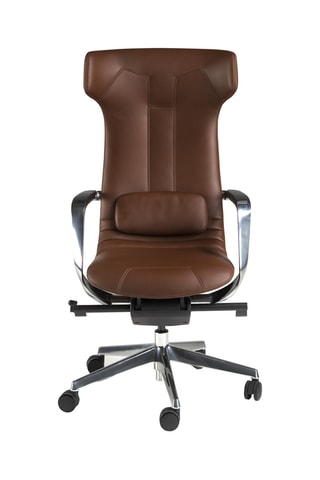 Fauteuil de bureau - 63 x 66 x 122 cm - Revêtement en simili cuir