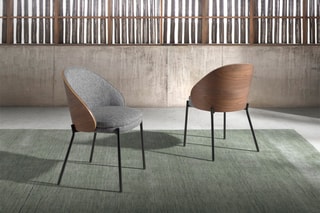 Sedia in legno placcato noce