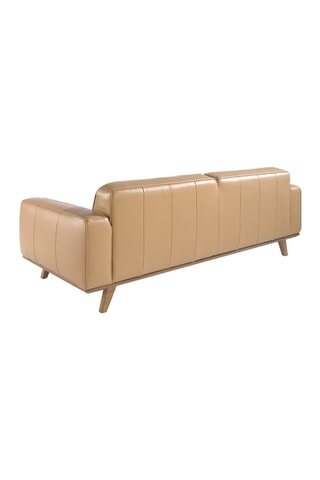Divano - Beige - 3 posti - In pelle