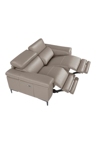 Divano -  Grigio - 3 posti - In pelle