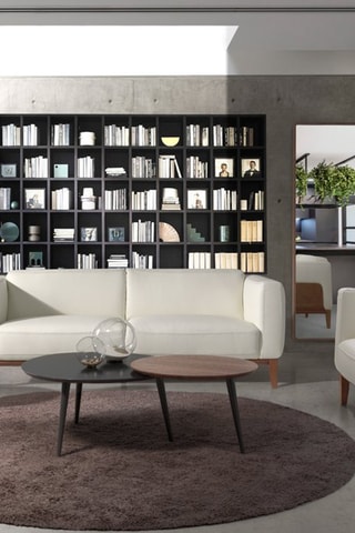 Divano - Bianco - 2 posti - In pelle