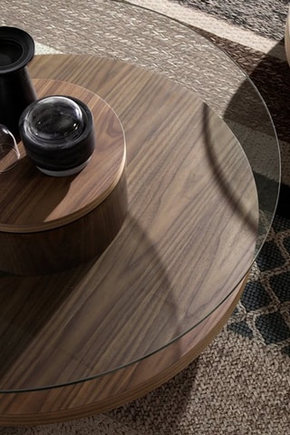 Tavolino in vetro - 100 x 35 x 100 cm