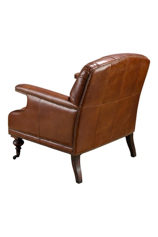 Cadeirão - Conhaque - Em couro