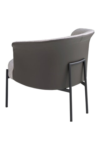 Poltrona - Grigio - Effetto pelle