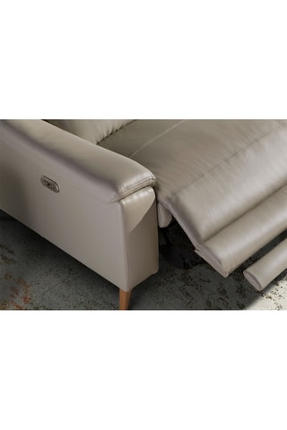 Divano - Grigio e neutro - 3 posti - In pelle