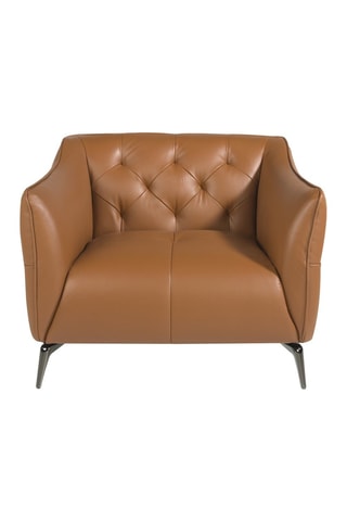 Poltrona -  Marrone - In pelle